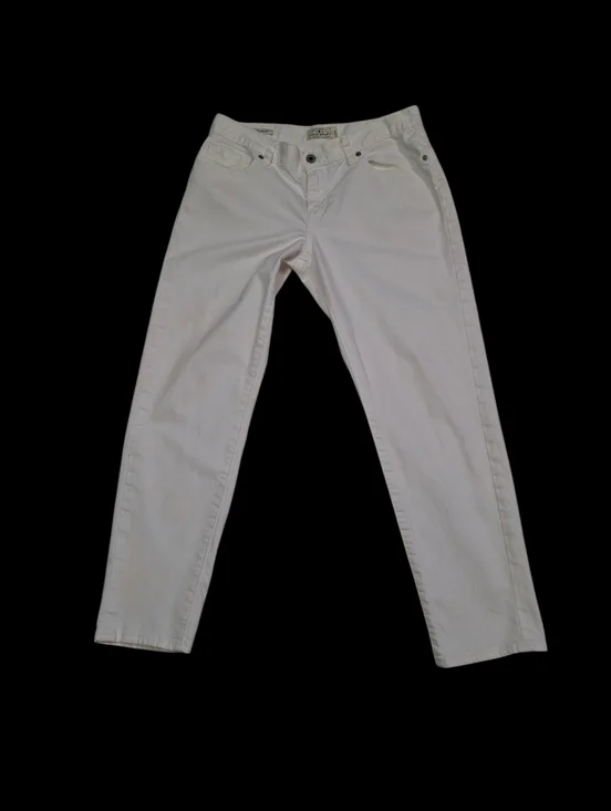 Lucky Brand Sienna Cigarette Cropped Denim White Jeans Women Size 29 - Picture 3 of 16